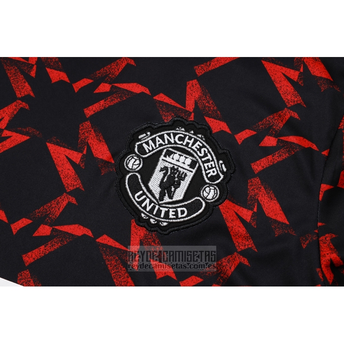 Chandal del Manchester United Manga Corta 2024-2025 Rojo - Pantalon Corto